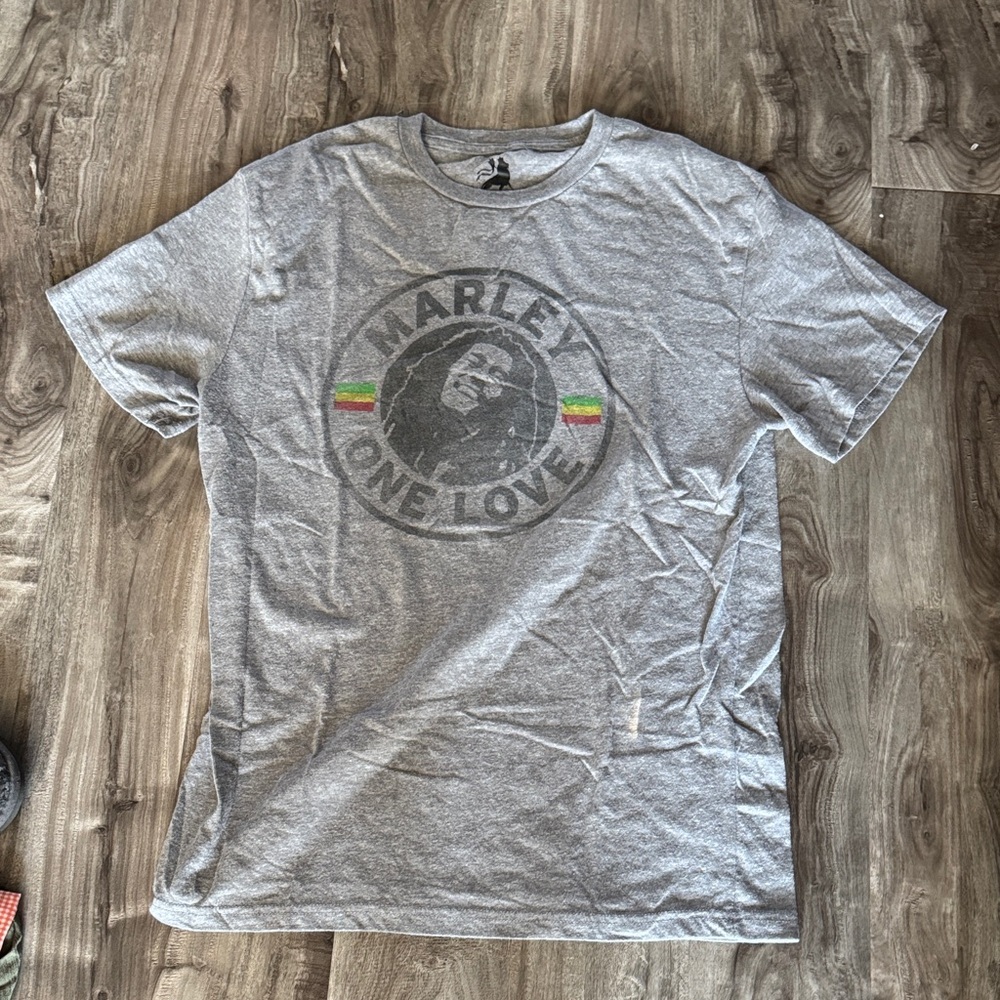 Gray Graphic T-Shirt with Iconic Design